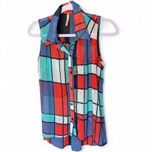 Mondrian Sleeveless Shirt